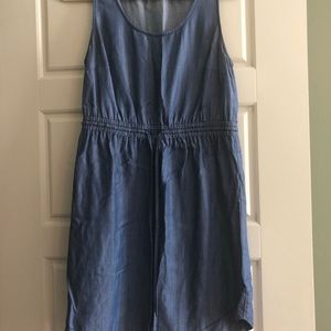Loft chambray sleeveless dress
